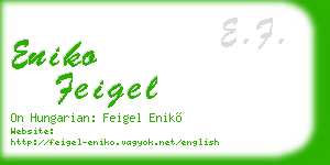 eniko feigel business card